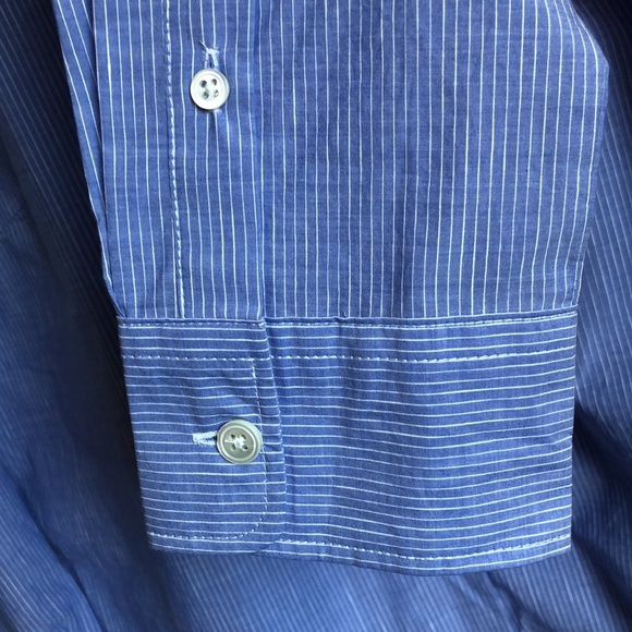 NMT FACONNABLE LADIES BLUE DRESS SHIRT EUR44 US12 DESIGNED IN FRANCE - Picture 14 of 14